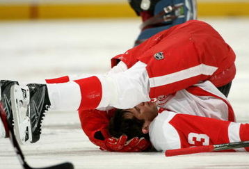 DENVER - MARCH 04:  Pavel Datsyuk #13 of the Detroit Red Wings warms up prior to facing the Colorado Avalanche during NHL action at the Pepsi Center on March 4, 2009 in Denver, Colorado. The Red Wings defeated the Avalanche 3-2.  (Photo by Doug Pensinger/Getty Images)