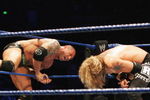 SYDNEY, AUSTRALIA - JUNE 15:  Batista climbs back into the ring against World Heavyweight Champion Edge during WWE Smackdown at Acer Arena on June 15, 2008 in Sydney, Australia.  (Photo by Gaye Gerard/Getty Images)