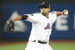 NEW YORK - MAY 06:  Johan Santana  #57 of the New York Mets pitches against the Philadelphia Phillies at Citi Field on May 6, 2009 in the Flushing neighborhood of the Queens borough of New York City.  (Photo by Nick Laham/Getty Images)
