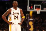 LOS ANGELES, CA - JUNE 07:  Kobe Bryant #24 of the Los Angeles Lakers looks on against the Orlando Magic in Game Two of the 2009 NBA Finals at Staples Center on June 7, 2009 in Los Angeles, California. NOTE TO USER: User expressly acknowledges and agrees that, by downloading and or using this photograph, User is consenting to the terms and conditions of the Getty Images License Agreement.  (Photo by Jed Jacobsohn/Getty Images)
