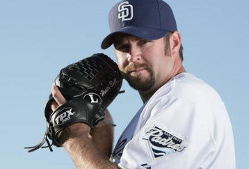 PEORIA, AZ - FEBRUARY 24:  Heath Bell #21 of the San Diego Padres poses during photo day at Peoria Stadium on February 24, 2009 in Peoria, Arizona. (Photo by Donald Miralle/Getty Images)