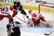 PITTSBURGH - JUNE 09: Tyler Kennedy #48 of the Pittsburgh Penguins shoots a goal past goaltender Chris Osgood #30 of the Detroit Red Wings during Game Six of the NHL Stanley Cup Finals at the Mellon Arena on June 9, 2009 in Pittsburgh, Pennsylvania. (Photo by Harry How/Getty Images)