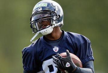 RENTON, WA - MAY 2:  Deon Butler #85 of the Seattle Seahawks runs with the ball during minicamp at the Seahawks training facility on May 2, 2009 in Renton, Washington. (Photo by Otto Greule Jr/Getty Images) 