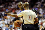 ORLANDO, FL - JUNE 09:  Kobe Bryant #24 of the Los Angeles Lakers discusses a call with referee Derrick Stafford during the game against the Orlando Magic in Game Three of the 2009 NBA Finals on June 9, 2009 at Amway Arena in Orlando, Florida.  NOTE TO USER:  User expressly acknowledges and agrees that, by downloading and or using this photograph, User is consenting to the terms and conditions of the Getty Images License Agreement.  (Photo by Ronald Martinez/Getty Images)
