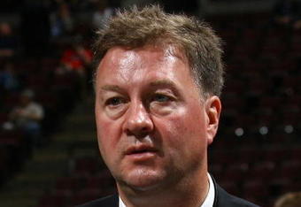 OTTAWA, ON - JUNE 21: Mike Gillis of the Vancouver Canucks photographed during the 2008 NHL Entry Draft at Scotiabank Place on June 21, 2008 in Ottawa, Ontario, Canada. (Photo by Bruce Bennett/Getty Images)