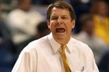 MINNEAPOLIS - MARCH 20:  Head coach Tim Floyd of the USC Trojans reacts as he coaches against the Boston College Eagles during the first round of the NCAA Division I Men's Basketball Tournament at the Hubert H. Humphrey Metrodome on March 20, 2009 in Minneapolis, Minnesota.  (Photo by Jonathan Daniel/Getty Images)