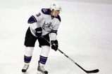 CHICAGO - MARCH 01: Jack Johnson #3 of the Los Angeles Kings skates up the ice against the Chicago Blackhawks on March 1, 2009 at the United Center in Chicago, Illinois. Te Blackhawks defeated the Kings 4-2. (Photo by Jonathan Daniel/Getty Images)