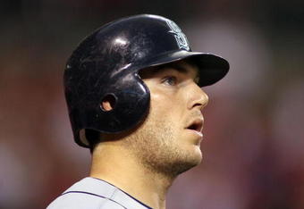 ANAHEIM, CA - AUGUST 12:  Catcher Jeff Clement #9 of the Seattle Mariners in action during the game against the Los Angeles Angels of Anaheim during the game at Angel Stadium on August 12, 2008 in Anaheim, California.    The Angels defeated the Mariners 7-3.  (Photo by Christian Petersen/Getty Images)
