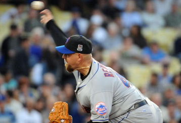 LOS ANGELES, CA - MAY 18:  Tim Redding #44 of the New York Mets pitches against the Los Angeles Dodgers during the first inning at Dodger Stadium on May 18, 2009 in Los Angeles, California.  (Photo by Harry How/Getty Images)