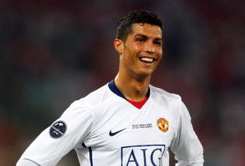 ROME - MAY 27:  Cristiano Ronaldo of Manchester United reacts during the UEFA Champions League Final match between Barcelona and Manchester United at the Stadio Olimpico on May 27, 2009 in Rome, Italy. Barcelona won 2-0.  (Photo by Laurence Griffiths/Getty Images)