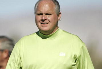 UNITED STATES - JANUARY 21:  Rush Limbaugh during the fourth round of the Bob Hope Chrysler Classic held at The Classic Club in Palm Desert, California on Saturday, January 21, 2006  (Photo by Sam Greenwood/Getty Images)