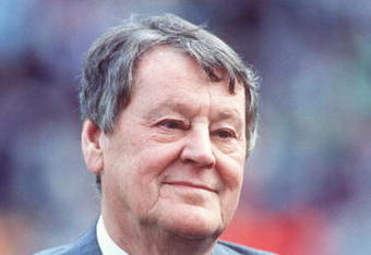 7 MAY 1994:  JACK WALKER, THE CHAIRMAN OF BLACKBURN ROVERS SOCCER CLUB WATCHES HIS TEAM PLAY. Mandatory Credit: Shaun Botterill/ALLSPORT