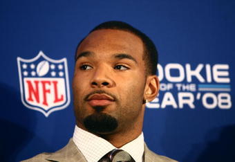 TAMPA, FL - JANUARY 29:  Matt Forte of the Chicago Bears looks on during the 'Diet Pepsi Rookie of the Year' press conference at the Tampa Convention Center on January 29, 2009 in Tampa, Florida.  (Photo by Chris McGrath/Getty Images)