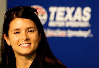FORT WORTH, TX - JUNE 04:  Danica Patrick, driver of the #7 Boost Mobile Dallara Honda, speaks during a press conference during practice for the IRL IndyCar Series Bombardier Learjet 550k on June 4, 2009 at Texas Motor Speedway in Fort Worth, Texas.  (Photo by Darrell Ingham/Getty Images)