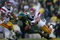 EUGENE, OR - OCTOBER 27:  Quarterback Dennis Dixon #10 of the Oregon Ducks is hit by Brian Crushing #10 of the Southern California Trojans at Autzen Stadium October 27, 2007 in Eugene, Oregon.  (Photo by Jonathan Ferrey/Getty Images)
