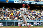 LOS ANGELES, CA - JUNE 06:  Raul Ibanez #29 of the Philadelphia Phillies bats against the Los Angeles Dodgers at Dodger Stadium on June 6, 2009 in Los Angeles, California. The Dodgers defeated the Phillies 3-2 in 12 innings.  (Photo by Jeff Gross/Getty Images)