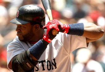 ANAHEIM, CA - MAY 14:  David Ortiz #34 of the Boston Red Sox bats against  the Los Angeles Angels of Anaheim on May 14, 2009 at Angel Stadium in Anaheim, California.  The Angels won 5-4 in 12 innings.  (Photo by Stephen Dunn/Getty Images)
