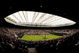 LONDON, ENGLAND - MAY 17: A general view of the closed centre court roof during the Mixed Doubles match of Andre Agassi and Steffi Graf against Tim Henman and Kim Clijsters during the 'Centre Court Celebration' at Wimbledon on May 17, 2009 in London, England. (Photo by AELTC/Pool/Getty Images)