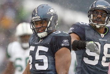 SEATTLE - DECEMBER 21:  Darryl Tapp #55 of the Seattle Seahawks reacts after the tackle during the game against the New York Jets on December 21, 2008 at Qwest Field in Seattle, Washington. The Seahawks defeated the Jets 13-3. (Photo by Otto Greule Jr/Getty Images)