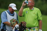 MEMPHIS, TN - JUNE 11:  John Daly of the United States drinks water during the first round of the St. Jude Classic at TPC Southwind held on June 11, 2009 in Memphis, Tennessee.  (Photo by Michael Cohen/Getty Images)