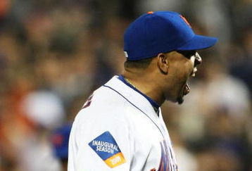 NEW YORK - JUNE 10:  Francisco Rodriguez #75 of the New York Mets reacts after retiring the side against the Philadelphia Phillies during their game on June 10, 2009 at Citi Field in the Flushing neighborhood of the Queens borough of New York City.  (Photo by Al Bello/Getty Images)