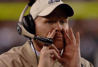 Philadelphia Eagles secondary coach Sean McDermott directs the defense  against the Dallas Cowboys November 14, 2005 at Lincoln Financial Field in Philadelphia.  The Cowboys defeated the Eagles 21 - 20.  (Photo by Al Messerschmidt/Getty Images)