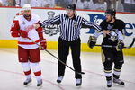 PITTSBURGH - JUNE 09:  Tomas Holmstrom #96 of the Detroit Red Wings against Matt Cooke #24 of the Pittsburgh Penguins during Game Six of the NHL Stanley Cup Finals at the Mellon Arena on June 9, 2009 in Pittsburgh, Pennsylvania.  (Photo by Jamie Sabau/Getty Images)