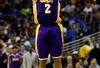 ORLANDO, FL - JUNE 11:  Derek Fisher #2 of the Los Angeles Lakers shoots during the game against the Orlando Magic in Game Four of the 2009 NBA Finals on June 11, 2009 at Amway Arena in Orlando, Florida.  NOTE TO USER:  User expressly acknowledges and agrees that, by downloading and or using this photograph, User is consenting to the terms and conditions of the Getty Images License Agreement.  (Photo by Chris Graythen/Getty Images)