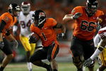 CORVALIS, OR - SEPTEMBER 25:  Jacquizz Rodgers #1 of the Oregon State Beavers runs with the ball against the Southern California Trojans at Reser Stadium on September 25, 2008 in Corvalis, Oregon.  (Photo by Jonathan Ferrey/Getty Images)