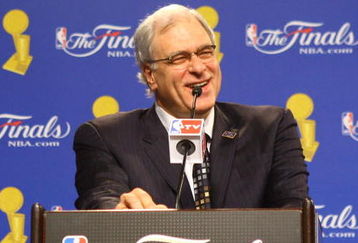 LOS ANGELES, CA - JUNE 04:  Head coach Phil Jackson of the Los Angeles Lakers smiles during the post-game news conference after the Lakers defeated the Orlando Magic 100-75 in Game One of the 2009 NBA Finals at Staples Center on June 4, 2009 in Los Angeles, California. NOTE TO USER: User expressly acknowledges and agrees that, by downloading and or using this photograph, User is consenting to the terms and conditions of the Getty Images License Agreement.  (Photo by Jeff Golden/Getty Images)