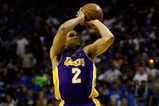 ORLANDO, FL - JUNE 11:  Derek Fisher #2 of the Los Angeles Lakers shoots during the game against the Orlando Magic in Game Four of the 2009 NBA Finals on June 11, 2009 at Amway Arena in Orlando, Florida.  NOTE TO USER:  User expressly acknowledges and agrees that, by downloading and or using this photograph, User is consenting to the terms and conditions of the Getty Images License Agreement.  (Photo by Chris Graythen/Getty Images)