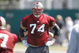 SANTA CLARA, CA - JULY 29:  Offensive lineman Joe Staley #74 of the San Francisco 49ers looks on during training camp on July 29, 2007 in Santa Clara, California. (Photo by Greg Trott/Getty Images) 