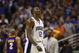 ORLANDO, FL - JUNE 11:  Dwight Howard #12 of the Orlando Magic head to the sideline during Game Four of the 2009 NBA Finals against the Los Angeles Lakers on June 11, 2009 at Amway Arena in Orlando, Florida. The Lakers won in overtime 99-91. NOTE TO USER:  User expressly acknowledges and agrees that, by downloading and or using this photograph, User is consenting to the terms and conditions of the Getty Images License Agreement. (Photo by Chris Graythen/Getty Images)