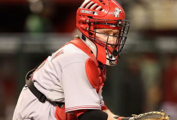 PHOENIX - MAY 12:  Catcher Ryan Hanigan #29 of the Cincinnati Reds in action during the major league baseball game against the Arizona Diamondbacks at Chase Field on May 12, 2009 in Phoenix, Arizona.  The Reds defeated the Diamondbacks 3-1.  (Photo by Christian Petersen/Getty Images)