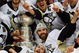 DETROIT - JUNE 12: Sidney Crosby #87 and the Pittsburgh Penguins celebrates with the Stanley Cup after defeating the Detroit Red Wings by a score of 2-1 to win Game Seven and the 2009 NHL Stanley Cup Finals at Joe Louis Arena on June 12, 2009 in Detroit, Michigan. (Photo by Jim McIsaac/Getty Images)