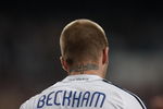 MADRID, SPAIN - JUNE 17:  David Beckham of Real Madrid looks on during the Primera Liga match between Real Madrid and Mallorca at the Santiago Bernabeu stadium on June 17, 2007 in Madrid, Spain.  (Photo by Denis Doyle/Getty Images)