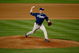 LOS ANGELES, CA - MAY 01:  Jake Peavy #44 of the San Diego Padres throws a pitch against the Los Angeles Dodgers at Dodger Stadium on May 1, 2009 in Los Angeles, California. The Dodgers defeated the Padres 1-0.  (Photo by Jeff Gross/Getty Images)