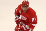 DETROIT - JUNE 06:  Marian Hossa #81 of the Detroit Red Wings against the Pittsburgh Penguins during Game Five of the 2009 NHL Stanley Cup Finals at Joe Louis Arena on June 6, 2009 in Detroit, Michigan.  (Photo by Claus Andersen/Getty Images)