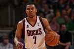 MILWAUKEE - APRIL 14: Ramon Session #7 of the Milwaukee Bucks recorded a franchise record and career high 24 assists against the Chicago Bulls on April 14, 2008 at the Bradley Center in Milwaukee, Wisconsin. The Bulls defeated the Bucks 151-135. NOTE TO USER: User expressly acknowledges and agreees that, by downloading and/or using this Photograph, User is consenting to the terms and conditions of the Getty Images License Agreement. (Photo by Jonathan Daniel/Getty Images)