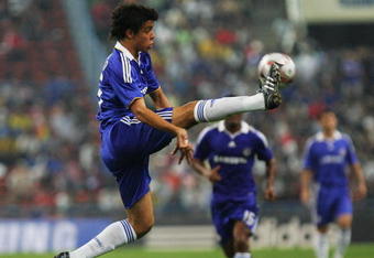 KUALA LUMPUR, MALAYSIA - JULY 29:  Franco Di Santo of Chelsea in action during the pre-season friendly match between Chelsea and a Malaysian Select XI, at the Shah Alam Stadium on July 29, 2008 in Kuala Lumpur, Malaysia. (Photo by Peter Lim/Getty Images)