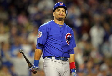 LOS ANGELES, CA - OCTOBER 04:  Aramis Ramirez #16 of the Chicago Cubs reacts while at-bat in the first inning while taking on the Los Angeles Dodgers in Game Three of the NLDS during the 2008 MLB playoffs on October 4, 2008 at Dodger Stadium in Los Angeles, California. The Dodgers defeatee the Cubs 3-1 to advance to the NLCS.  (Photo by Lisa Blumenfeld/Getty Images)
