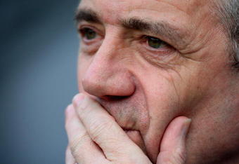 NEWCASTLE, UNITED KINGDOM - MARCH 01:  Newcastle manager Kevin Keegan looks on during the Barclays Premier League match between Newcastle United and Blackburn Rovers at St James' Park on March 1, 2008 in Newcastle, England.  (Photo by Jamie McDonald/Getty Images)