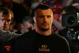 MANCHESTER, UNITED KINGDOM - APRIL 21: A pensive Mirko Cro Cop of Croatia walks to the octagon before fighting Gabriel Gonzaga of USA in a Heavyweight bout of the Ultimate Fighting Championship at the Manchester Evening News Arena on April 21, 2007 in Manchester, England. (Photo by Gary M. Prior/Getty Images)