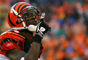 CINCINNATI - DECEMBER 09:  Receiver Chad Johnson #85 of the Cincinnati Bengals reacts after pulling in a reception against the St. Louis Rams during the second half at Paul Brown Stadium on December 9, 2007 in Cincinnati, Ohio.  Cincinnati defeated St. Louis 19-10.  (Photo by Kevin C. Cox/Getty Images)