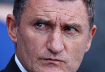 BLACKBURN, ENGLAND - MAY 24: Tony Mowbray of West Brom looks on during the Barclays Premier League match between Blackburn Rovers and West Bromwich Albion at Ewood Park on May 24, 2009 in Blackburn, England.  (Photo by Laurence Griffiths/Getty Images)