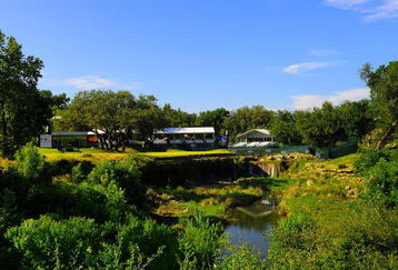 AUSTIN, TX - JUNE 06: Scenic of the par three 18th hole during the second round of the Triton Financial Classic  held at The Hills Country Club on June 6, 2009 in Austin, Texas. (Photo by Marc Feldman/Getty Images)