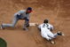 CHICAGO - JUNE 28: Jermaine Dye #23 of the Chicago White Sox steals second base ahead of a tag attempt by Ronny Cedeno #5 of the Chicago Cubs at U.S. Cellular Field on June 28, 2008 in Chicago, Illinois. (Photo by Jonathan Daniel/Getty Images)