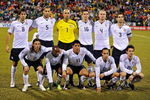 COLUMBUS, OH - FEBRUARY 11:  U.S. Men's National Team poses for a photo before the game against Mexico  during a FIFA 2010 World Cup qualifying match in the CONCACAF region on February 11, 2009 at Columbus Crew Stadium in Columbus, Ohio. Top Row L-R: Clint Dempsey #8, Oguchi Onyewu #5, Tim Howard #1, Sacha Kljestan #16, Michael Bradley #4, Carlos Bocanegra #3; Bottom Row L-R: Frankie Hejduk #2, DaMarcus Beasley #7, Brian Ching #11, Landon Donovan #10, Heath Pearce #15. (Photo by Jamie Sabau/Getty Images)