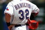 ARLINGTON, TX - APRIL 09:  Centerfielder Josh Hamilton #32 of the Texas Rangers on April 9, 2009 at Rangers Ballpark in Arlington, Texas.  (Photo by Ronald Martinez/Getty Images)