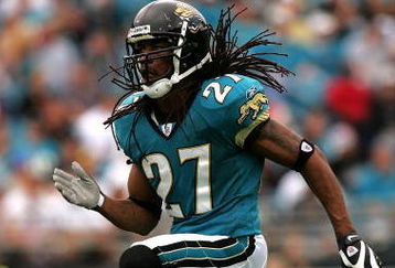 JACKSONVILLE, FL - DECEMBER 23:  Rashean Mathis #27 of the Jacksonville Jaguars runs in a game against the Oakland Raiders at Jacksonville Municipal Stadium on December 23, 2007 in Jacksonville, Florida.  (Photo by Sam Greenwood/Getty Images)